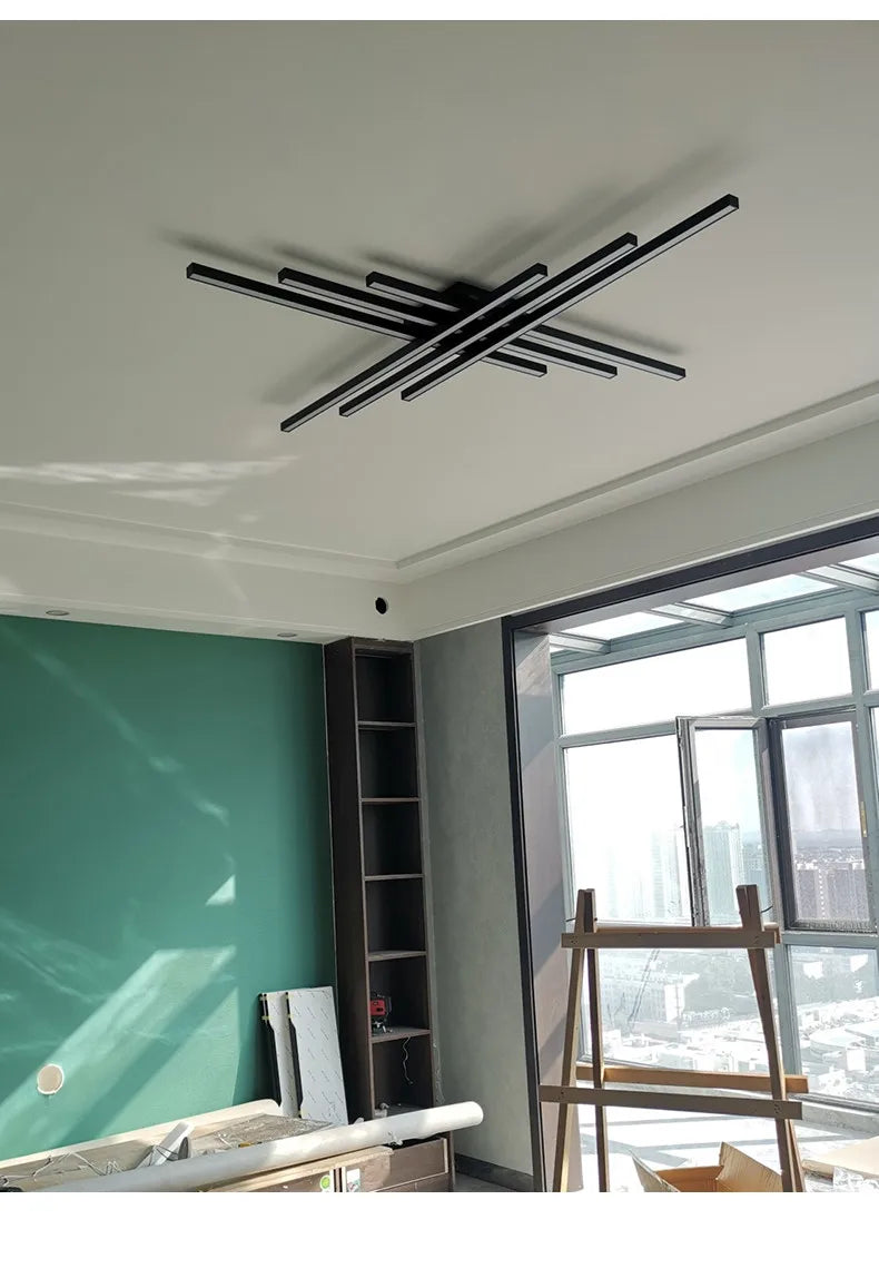 Plafoniera Moderna In Alluminio Spazzolato Per Soggiorno E Camera Da Letto Luce Diffusa Design Minimalista
