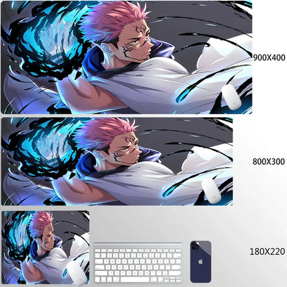 Jujutsu Kaisen Gojo Mousepad Giappone Hot Anime Mouse Pad PC Cool Gaming Tastiera Tappeto XXL Laptop Tappetino da scrivania esteso Nuovo Gamer Tappeto