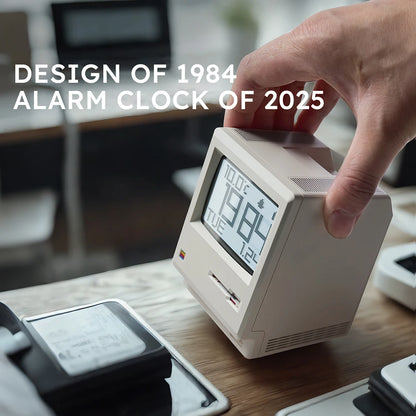Sveglia retrò Maclock Macintosh Un classico ornamento da tavolo con un design dell'orologio digitale