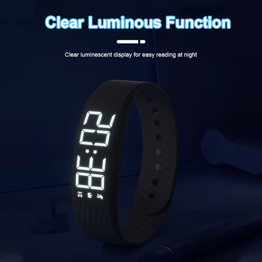 Braccialetto Fitness Intelligente Con Contapassi E Monitoraggio Attività, Led Impermeabile E Vibrazione Allarme