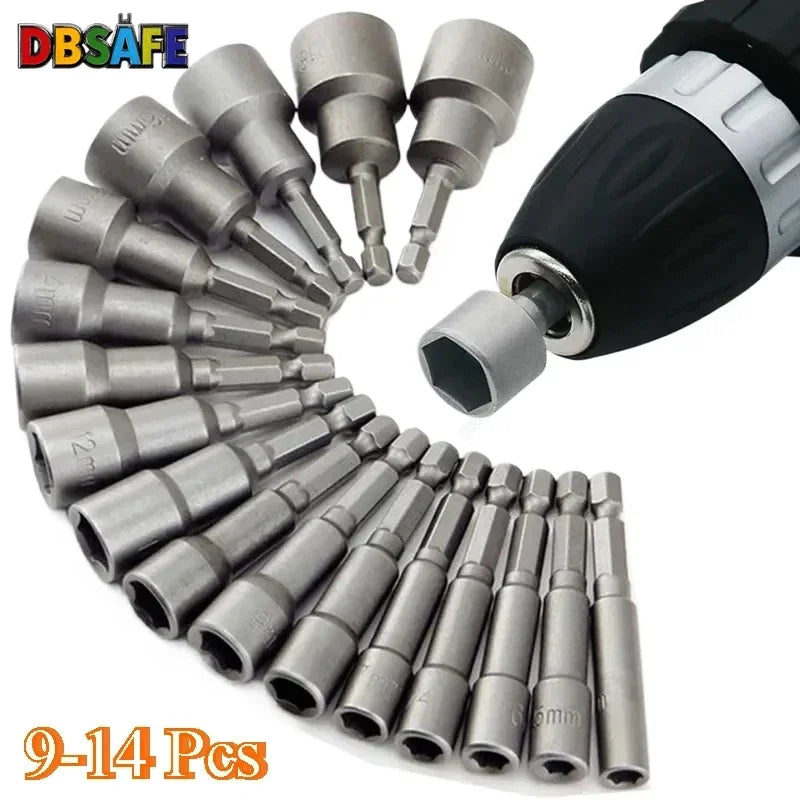 Set Bussole Esagonali 9-14 Pz 5-13 Mm Kit Cacciaviti E Bit Utensili Professionali