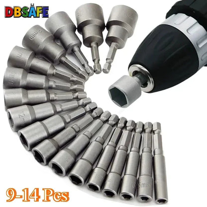 Set Bussole Esagonali 9-14 Pz 5-13 Mm Kit Cacciaviti E Bit Utensili Professionali