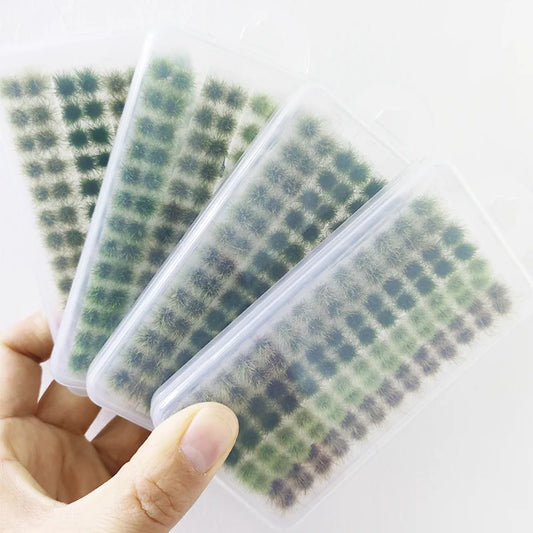 Ciuffi Di Erba Statici Per Paesaggi In Miniatura Set Con 4 Colori E 104 Pezzi Per Diorami