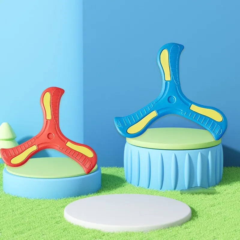 Boomerang Morbido Tre Foglie Disco Volante Esterno Interattivo Per Bambini Adulti