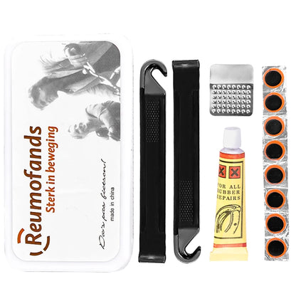 Kit di Attrezzi Portatile per Bici Riparazione Pneumatici da Strada e Emergenza Multiuso