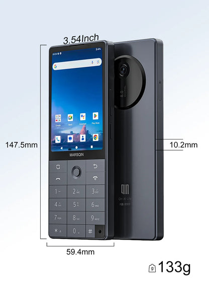 Qin F25 MTK8786 Non sbloccare Google Play Android 14 Schede SIM doppie 6 GB + 128 GB 2700 mAh WIFI Bluetooth Touch Schermo da 3,54 pollici
