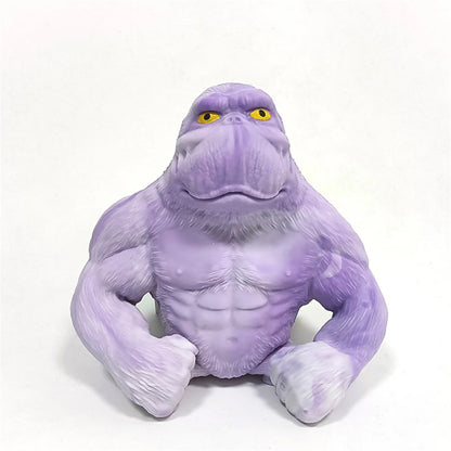 Squishy Scimmia Giocattolo Elastico Colla Riempito di Gomma Gorilla Elastico Estensibile Autismo Decompressione Giocattolo Adulti Bambini Regalo