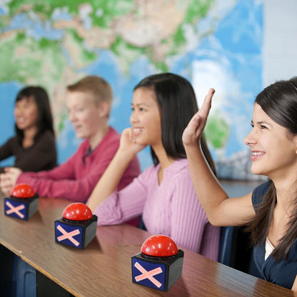 Set di 5 Cicalini di Risposta Educativi per Giochi Interattivi e Quiz e Attività in Famiglia