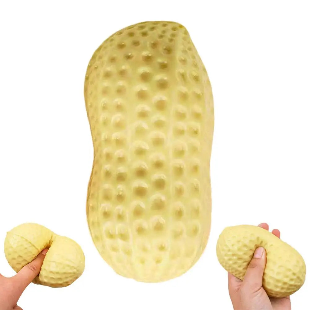 1 pz Pallina Antistress a Forma di Arachide, Giocattolo Morbido e Croccante, Giocattolo Sensoriale ASMR Anti-Stress