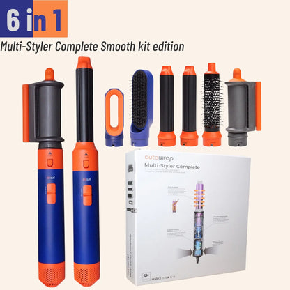 Styler per capelli 6 in 1 Nuovo asciugacapelli liscio per capelli styler per capelli 6 in 1 con barile di arricciatura Spazzola ad aria calda Strumento per lo styling MultiStyler