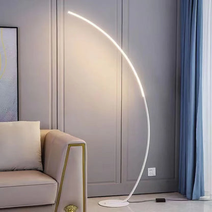 Lampada Da Terra Moderna A Arco Nordico Con LED Dimmabile E Telecomando Per Soggiorno E Camera Da Letto