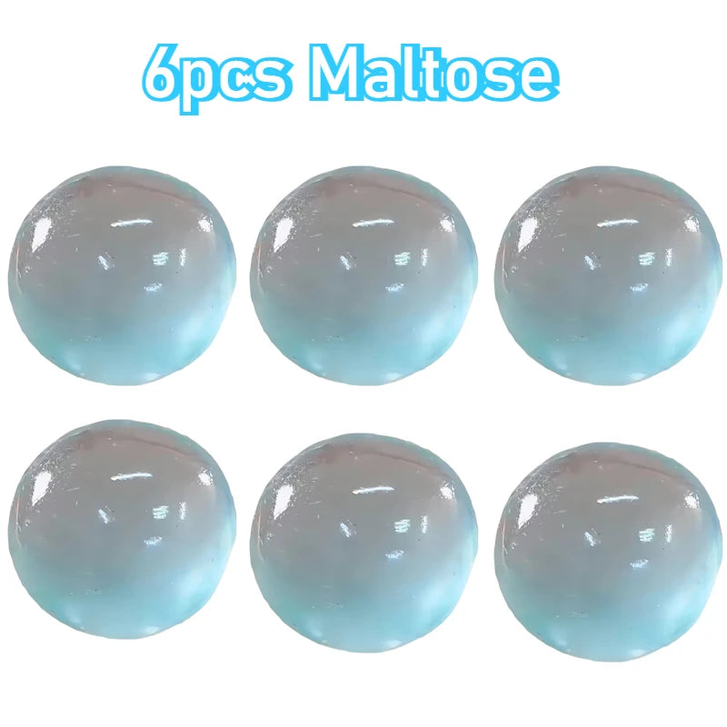 Giocattolo Squishy di maltosio blu Simpatico Mochi Antistress Giocattolo Fidget Morbido Simulato Bule Palla Trasparente Giocattolo di decompressione a rimbalzo rapido