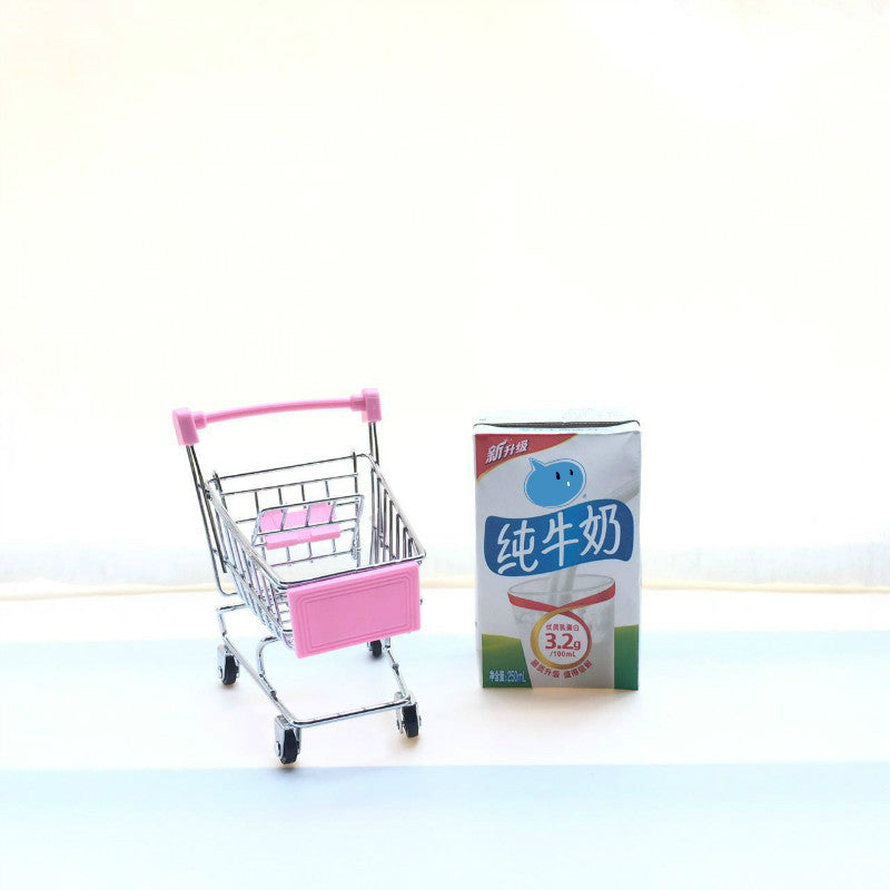 Carrello Della Spesa In Miniatura Per Scrivania Decorazione Casa Gioco Per Bambini
