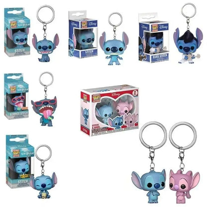 Nuovi Stili di Portachiavi Funko Pocket Pop: Mickey Mouse, Minnie, Donald Duck, Stitch, Angel, Elvis, TIKI, Lilo, Scrump, Giocattoli in Vinile