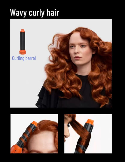 Styler per capelli 6 in 1 Nuovo asciugacapelli liscio per capelli styler per capelli 6 in 1 con barile di arricciatura Spazzola ad aria calda Strumento per lo styling MultiStyler