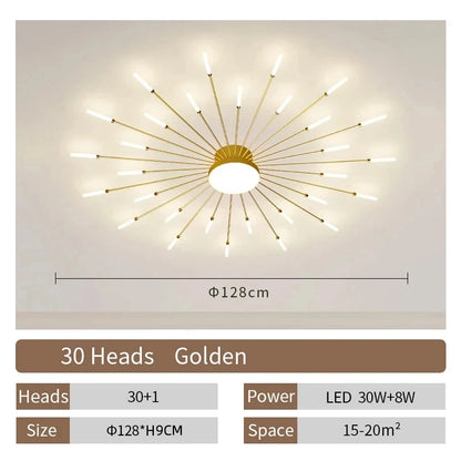 Lampada Da Soffitto Led A Forma Di Fiore Per Soggiorno E Camera Da Letto, Luce Moderna Sala Da Pranzo