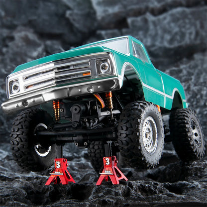 Decorazione Auto RC Mini Jack Stand Con Gancio Rimorchio E Rete Per Bagagli 1 18 E 1 24 Scale