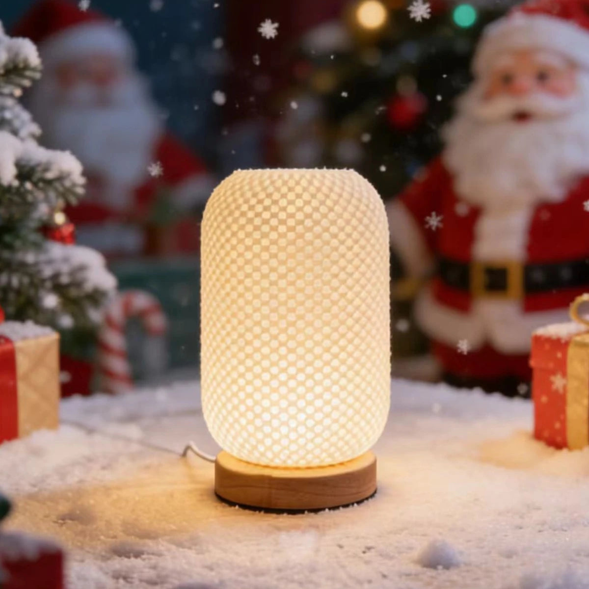 Lampada Da Scrivania Moderna 3D Stampata Con Luce Notturna Dimmerabile USB Per Camera Da Letto e Soggiorno