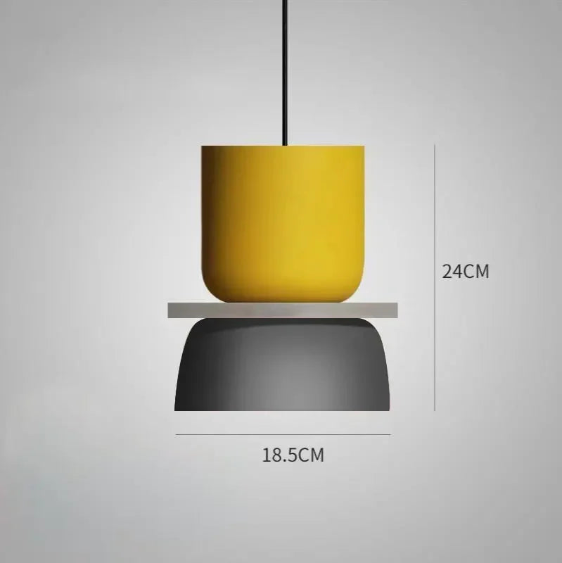 Lampada A Sospensione Macaron Nordico In Ferro Nero Design Moderno Per Soggiorno E Sala Da Pranzo