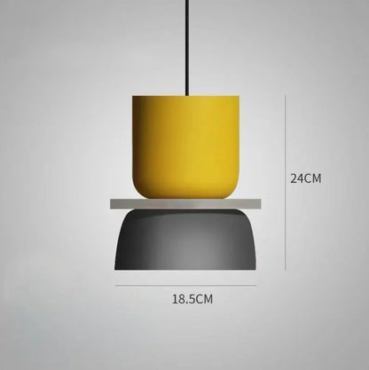Lampada A Sospensione Macaron Nordico In Ferro Nero Design Moderno Per Soggiorno E Sala Da Pranzo