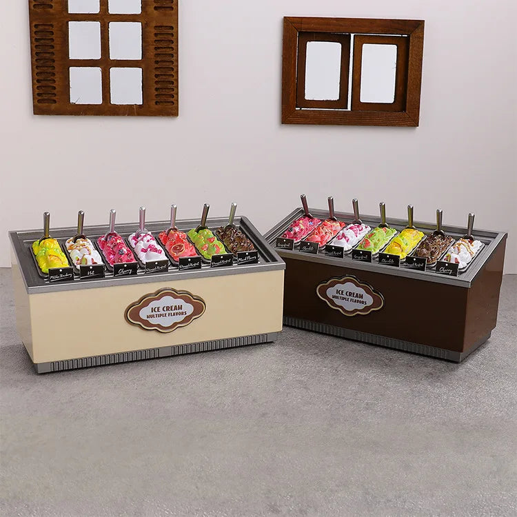 Distributore Automatico Di Gelati In Miniatura Multigusto Per Decorazioni Casa Delle Bambole E Scene Di Supermercato
