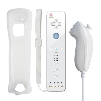 Set controller 2 in 1 per Nintendo Wii Joystick Motion Plus opzionale Gamepad remoto wireless con custodia in silicone Videogioco