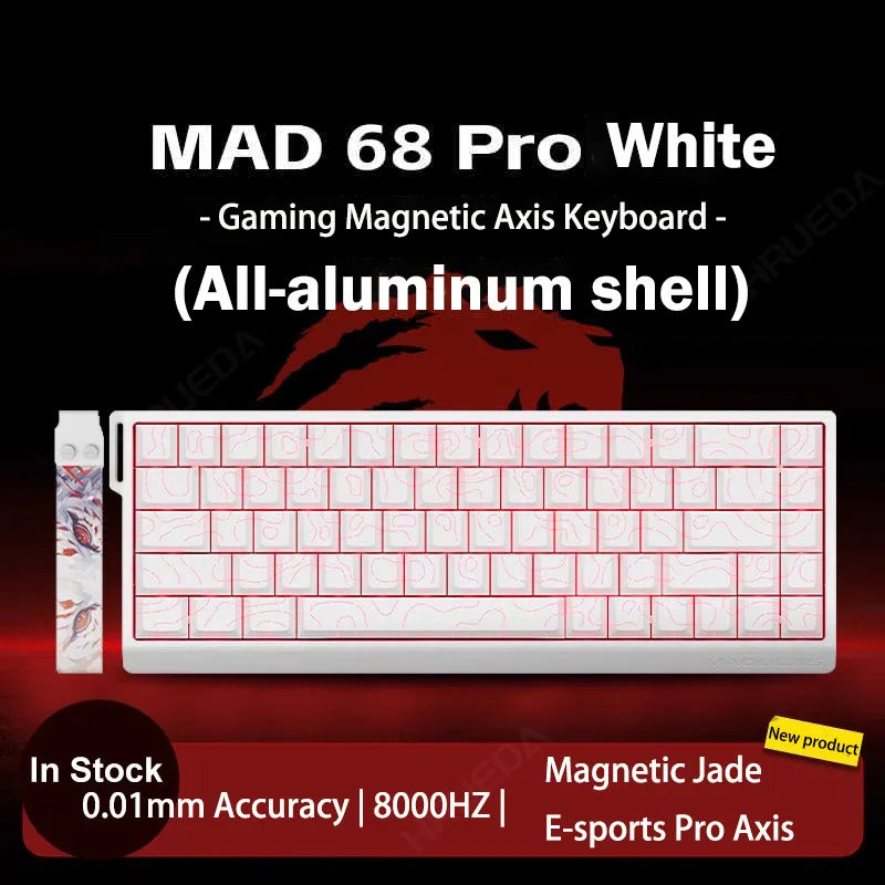 MADLIONS Mad 60he Mad60HE Mad 68HE Tastiera meccanica Interruttore magnetico Wired Hot Swap 8K Velocità di traina Tastiera da gioco personalizzata