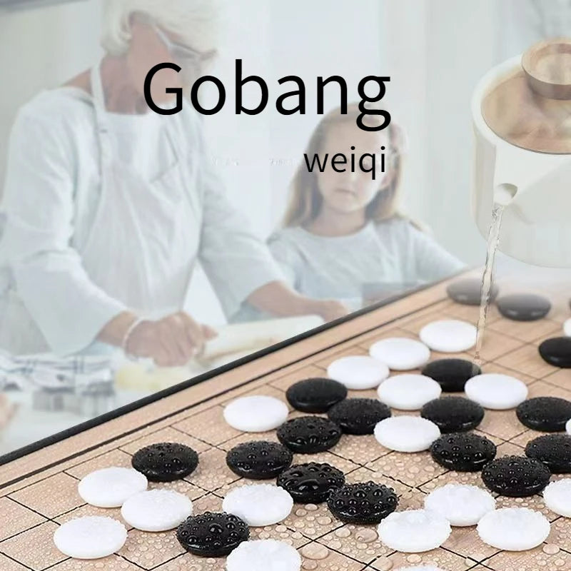 Set Go Da Tavolo Pieghevole Con Pietre Magnetiche Gioco Weiqi Tradizionale Portatile Per Adulti E Adolescenti