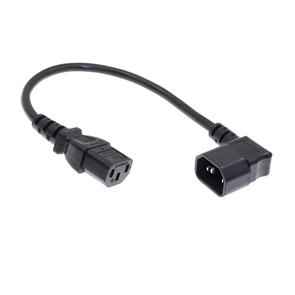 Cavo di prolunga angolare convertitore angolare IEC60320 C13 C13 a C14 Cavi di alimentazione angolare PDU Cavo di alimentazione CA maschio-femmina 10A 250V