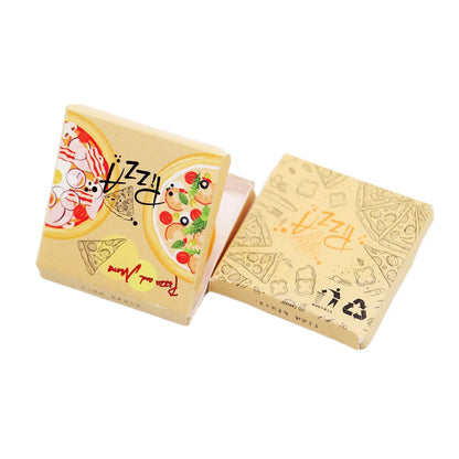 1Set 1:12 Casa delle bambole in miniatura Pizza con scatola di imballaggio Modello da cucina Accessori alimentari per la decorazione della casa delle bambole Giochi di imitazione Giocattoli regalo
