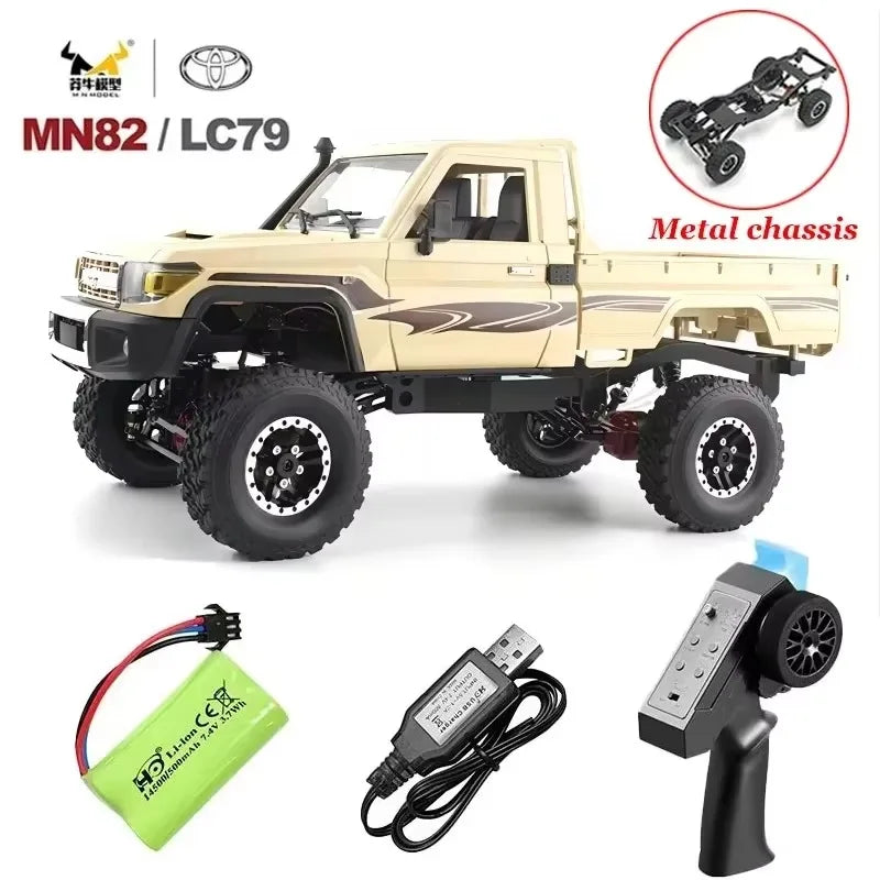 MN82S MN82 Toyota Rc 4x4 Rc CAR 2.4g 1/12 Full Scale Off-road telecomando RC Crawler CAR ragazzo telecomando auto giocattolo regalo