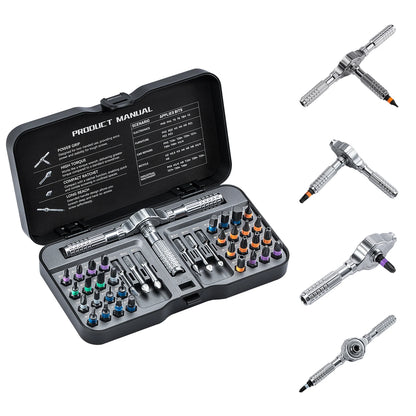 Set Utensili VMAN 66 In 1 Cacciavite Magnetico Senza Ingranaggi Con Punte In Acciaio S2 Per Riparazioni Domestiche