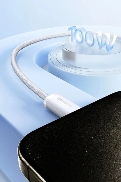 Baseus Cavo Usb C A Usb C 100 W Ricarica Veloce Treccia Alta Qualità Compatibile Con Iphone Macbook Ipad Samsung
