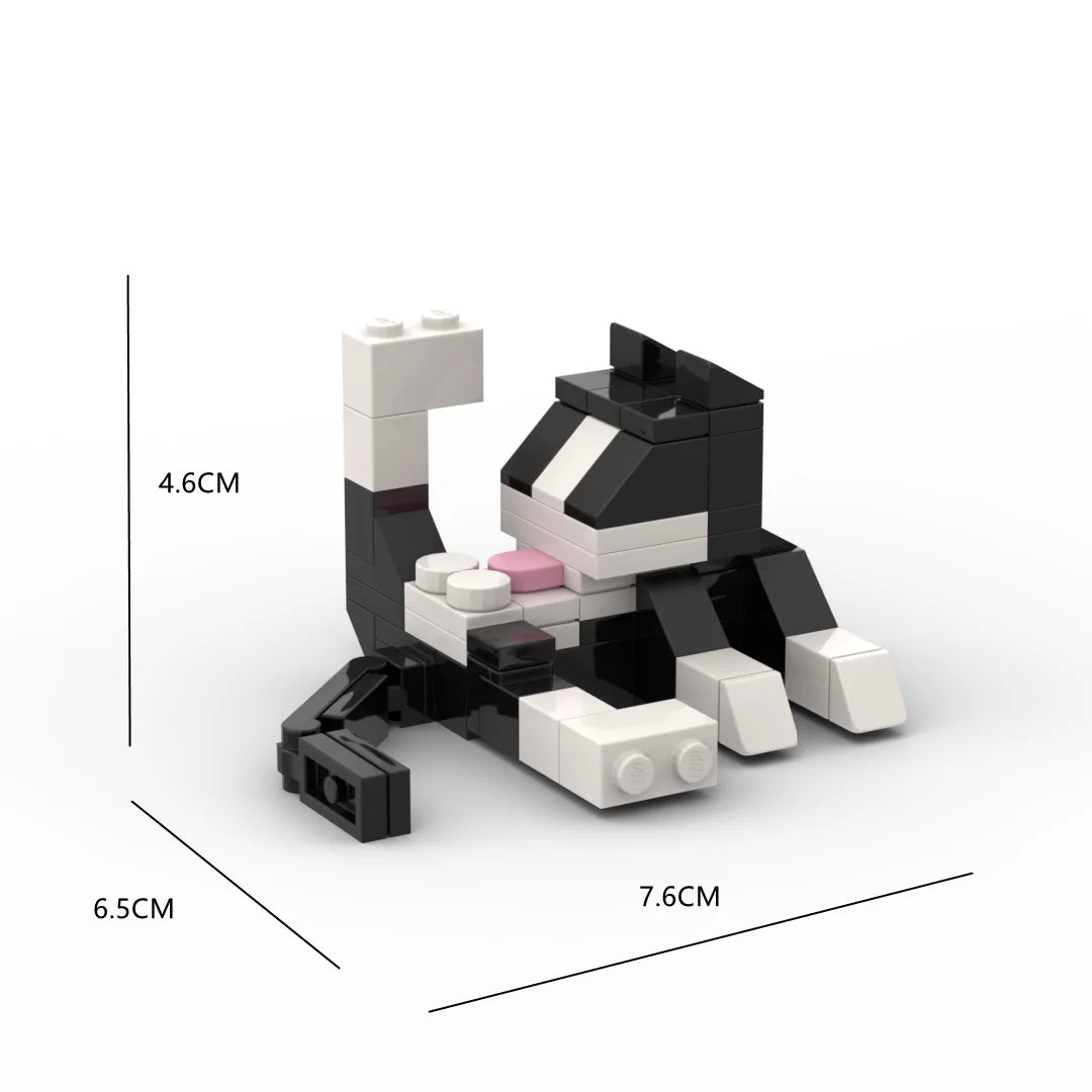Kit Blocchi di Costruzione Animali 62 Pezzi MOC Giocattolo Educativo per Bambini Piccoli