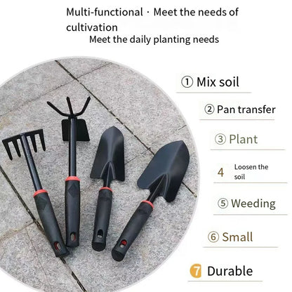 4 pezzi piccola pala da giardinaggio set attrezzi da giardinaggio per ortaggi mini pala da scavo per piante durevole resistente alla ruggine leggera