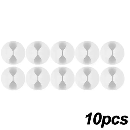 Clip per cavi Supporto per cavo telefonico Linea dati USB Organizzatore in silicone Gestione cavi autoadesiva Avvolgicavo Cavo per caricabatterie per auricolari