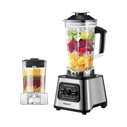 Frullatore Commerciale 6000 W Stazionario In Acciaio Inox Senza BPA 2,5 L Per Frullati Ghiaccio
