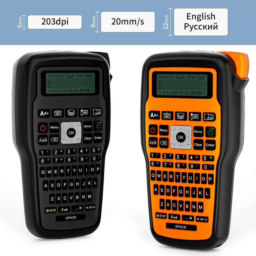Etichettatrice Industriale Portatile 203 Dpi Compatibile Con Stampante Per Tubi Termorestringenti E Avvolgimento Cavi