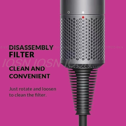 Accessorio Professionale Senza Lame per Asciugacapelli Dyson, Ioni Negativi, Asciugatura Rapida, Potente, per Casa, con Funzione Anti-Crespo, Elettrico
