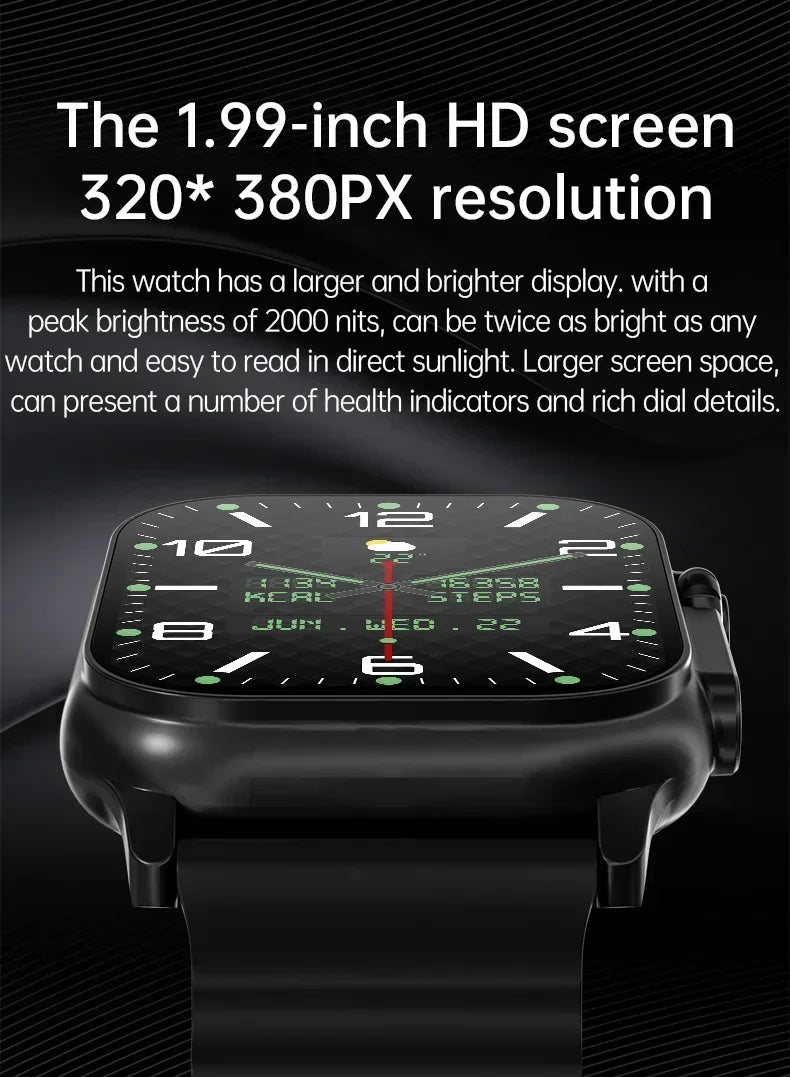 Nuovo Smartwatch da uomo 49mm Serie 8 2.3 "Schermo AMOLED Bussola NFC impermeabile per Apple Watch IWO Ultra 8 Smart Watch 2025 Android