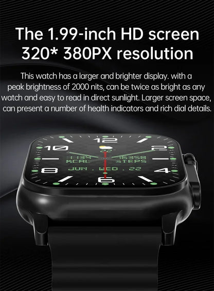 Nuovo Smartwatch da uomo 49mm Serie 8 2.3 "Schermo AMOLED Bussola NFC impermeabile per Apple Watch IWO Ultra 8 Smart Watch 2025 Android