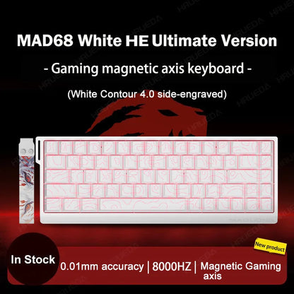 MADLIONS Mad 60he Mad60HE Mad 68HE Tastiera meccanica Interruttore magnetico Wired Hot Swap 8K Velocità di traina Tastiera da gioco personalizzata