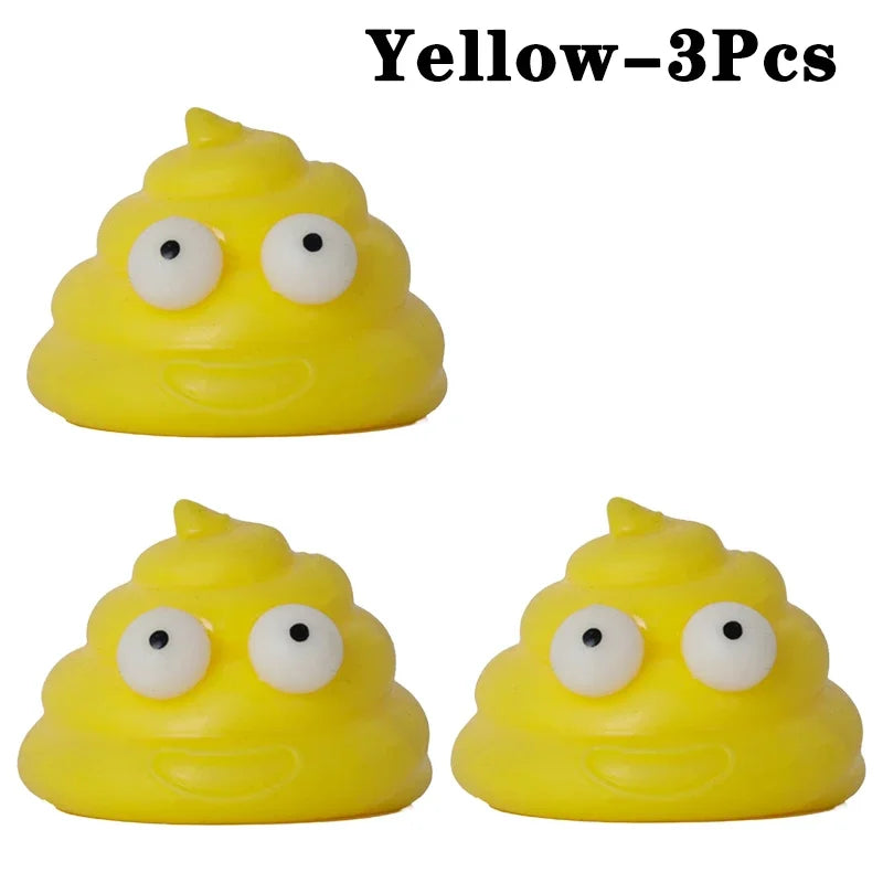 1-10PCS Giocattoli per ridurre lo stress Palline sparse Gadget per ridurre lo stress Palla appiccicosa Cacca Giocattoli peculici Giocattoli per ridurre lo stress