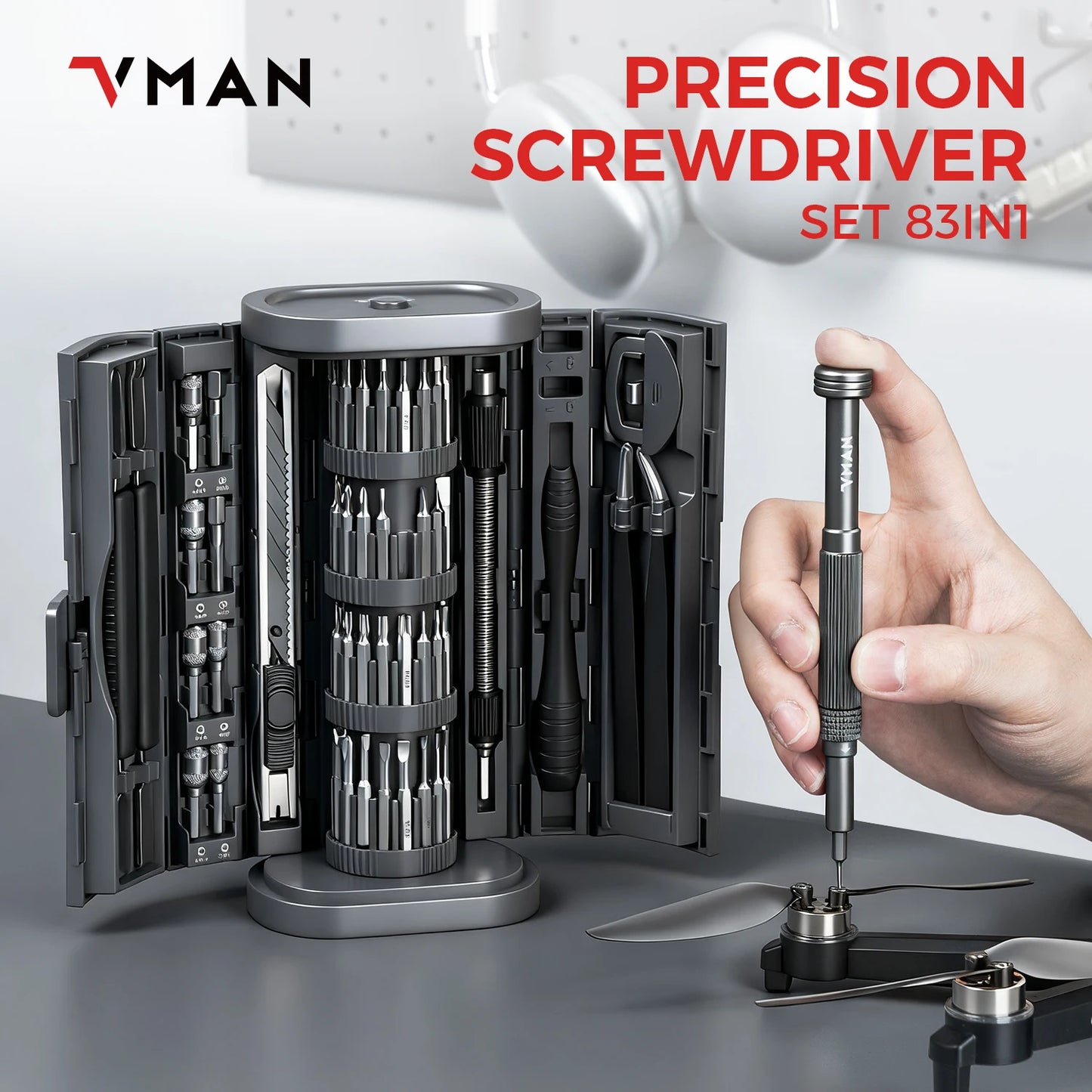 72in1 Mini Set di cacciaviti di precisione Punte magnetiche Kit di strumenti di riparazione manuale per iPhone PC Orologio Riparazione computer Apribottiglie regalo