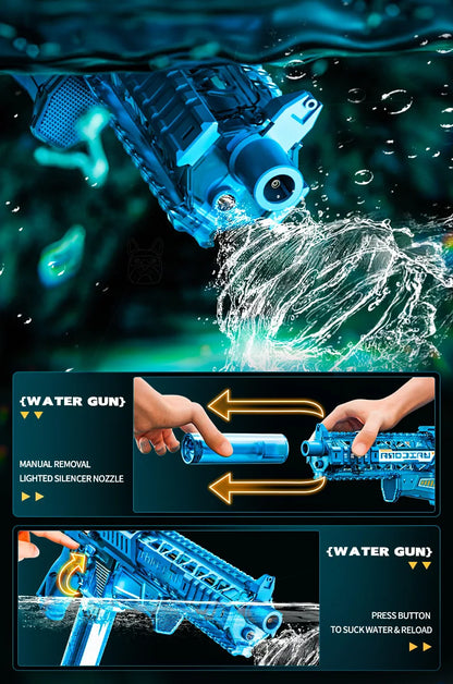 Pistola Ad Acqua Elettrica MK9 Con Luce A Induzione Giocattolo Estivo Per Bambini