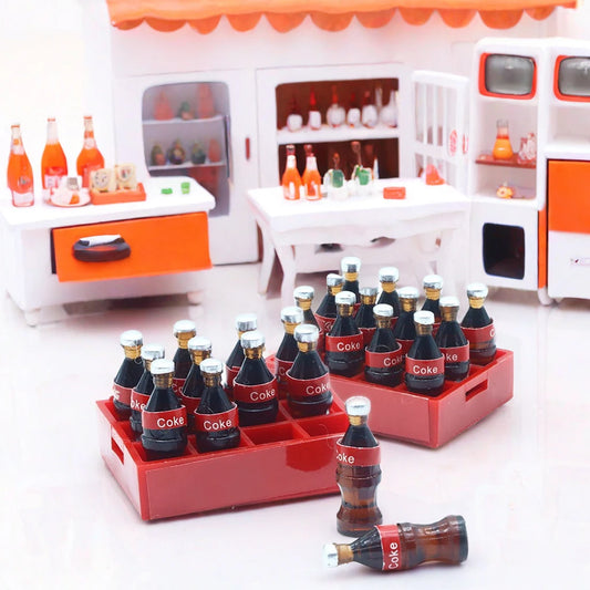 Set Da 13 Pezzi Mini Bottiglie Cola Per Casa Delle Bambole Accessori Cucina In Miniatura