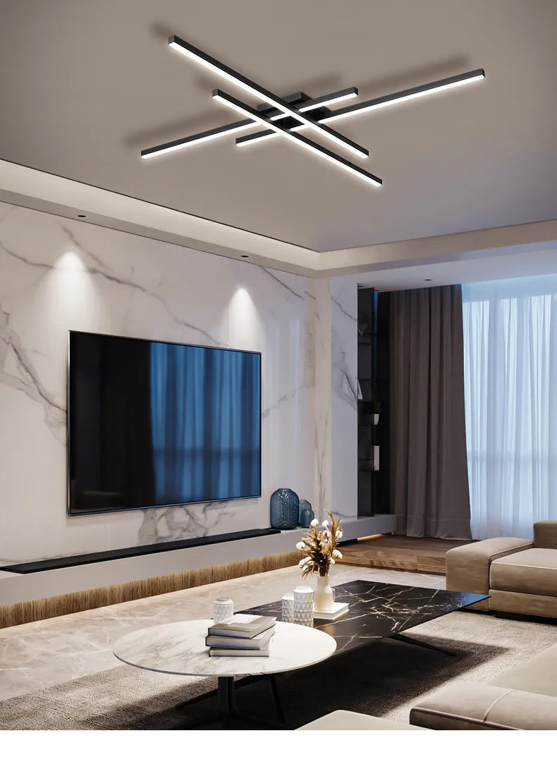 Plafoniera Moderna In Alluminio Spazzolato Per Soggiorno E Camera Da Letto Luce Diffusa Design Minimalista