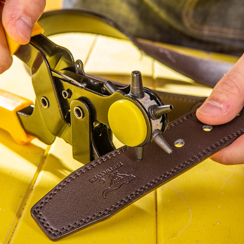 Pinza multifunzione per cintura in pelle, pinza per punzonatrice, per occhielli, cinturino per cinturino, pinza per punzonatura per lavorazione della pelle domestica, utensili manuali