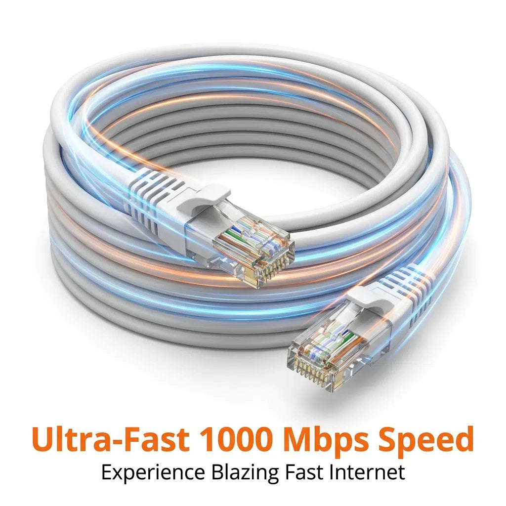 Cavo Ethernet Cat6 da 0,5/1/2/3/5/10/15/20/30/50M RJ45 UTP 1000Mbps Cavo di rete Cavo LAN Cavo Internet Cavo del router Cavo del computer