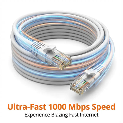 Cavo Ethernet Cat6 da 0,5/1/2/3/5/10/15/20/30/50M RJ45 UTP 1000Mbps Cavo di rete Cavo LAN Cavo Internet Cavo del router Cavo del computer
